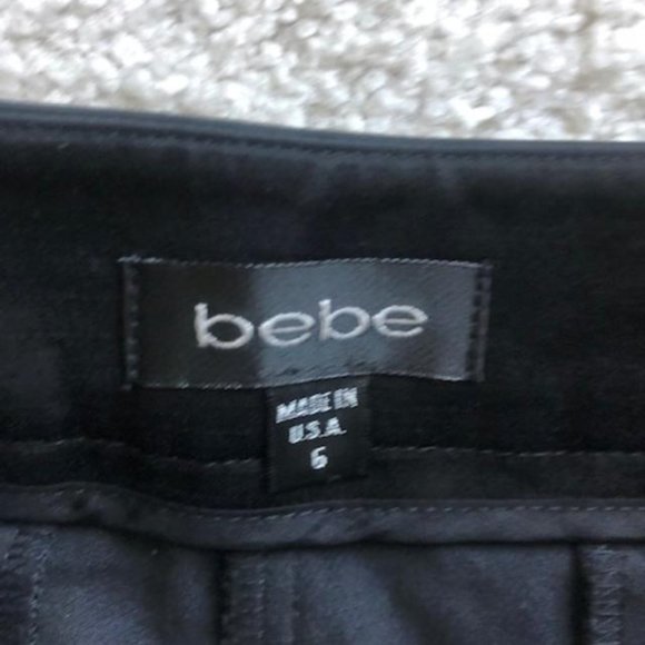 Gorgeous and Classy BEBE Satin Bermuda Style Shorts Size 6 - Picture 3 of 3